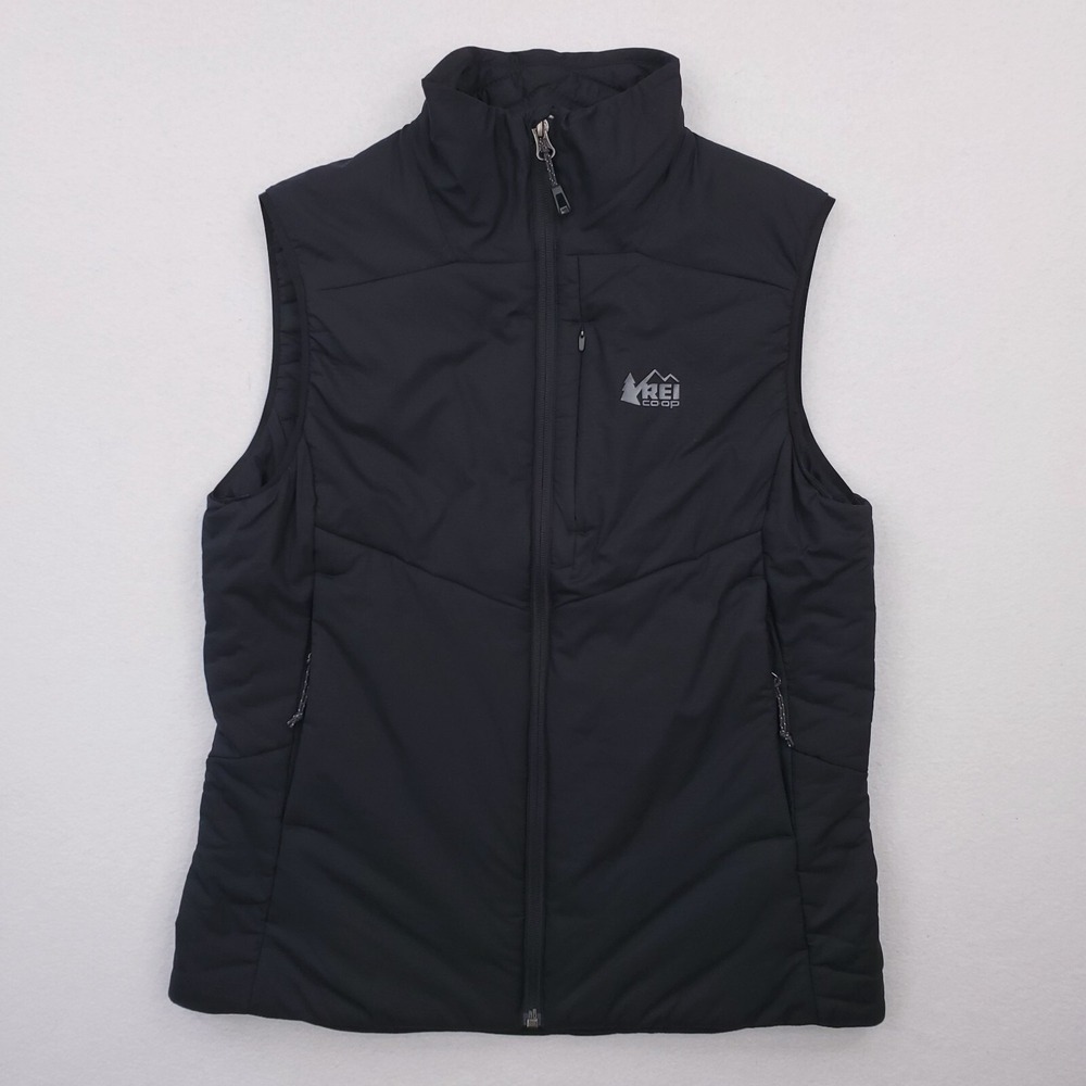 REI CoOp Vest Womens Small Black Activator SI Primaloft Insulated Jacket Outdoor